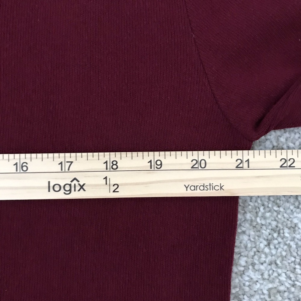 Vintage Scottish Isle Sweater XL Burgundy 100% Virgin Acrylic Union Made USA - Picture 10 of 11